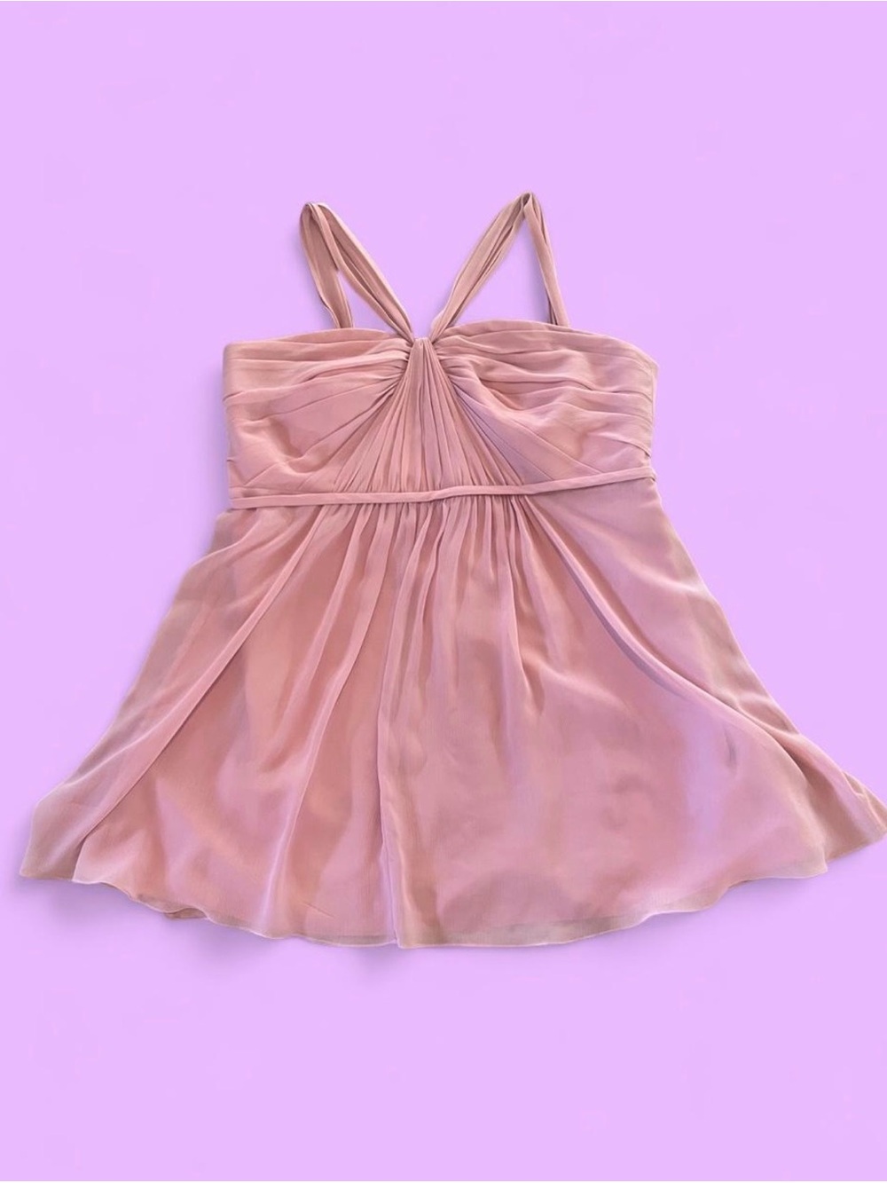 Pink mini dress